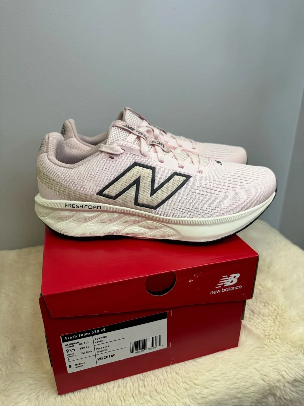 New Balance Women's Light Pink Athletic Running Sneakers